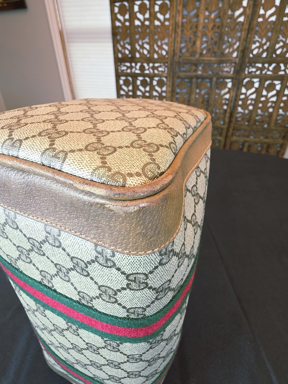Vintage Italian Gucci Signature GG Canvas Boston Speedy Style. Comes w COA - Picture 13 of 16